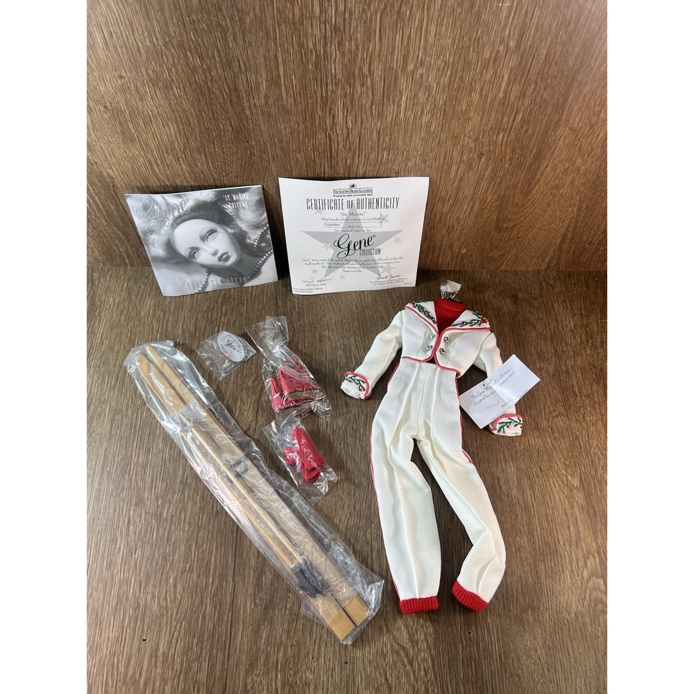 Gene Marshall St. Moritz Doll Outfit Mel Odom Ashton-Drake Skis Boots COA 92257